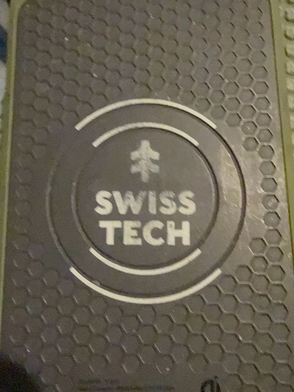 Solar Charger Power Bank Swiss Tech Olive Green Portable Wireless w/ Flashlight